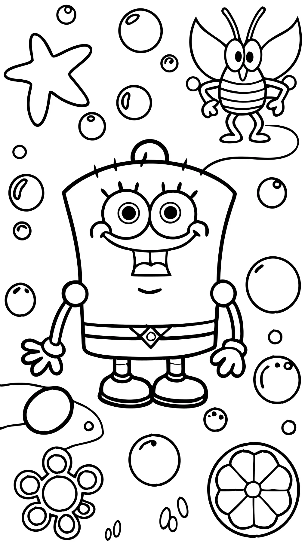 Páginas para colorear de Bob Esponja